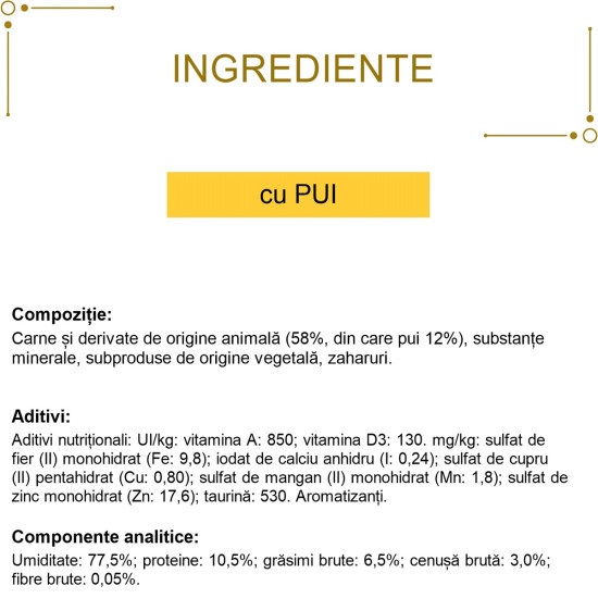 Gourmet Gold Mousse – hrană umedă completă pentru pisici adulte, cu pui, conservă 85 g
